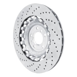 BMW M6 Brake Rotor (1) - Right Rear - R1 Concepts - Drilled, Carbon Alloy, GeoMET - `12-`19